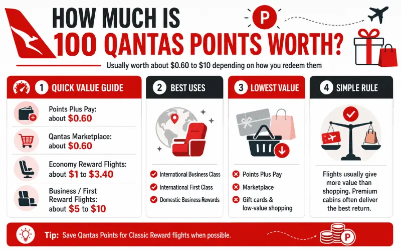 how much are common qantas points balances worth