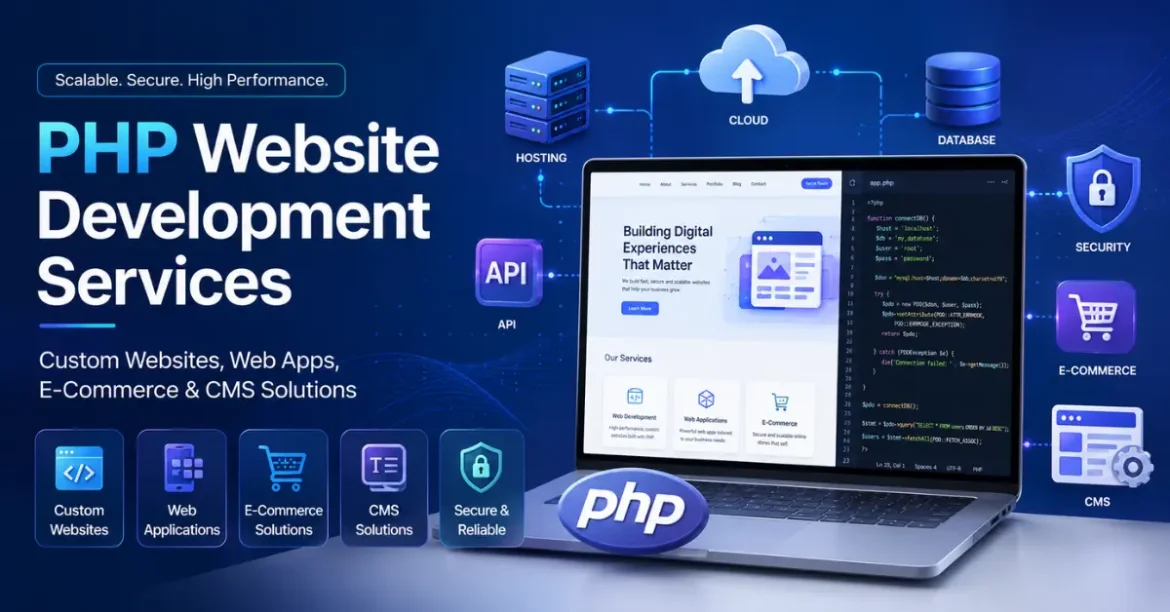 php website development services