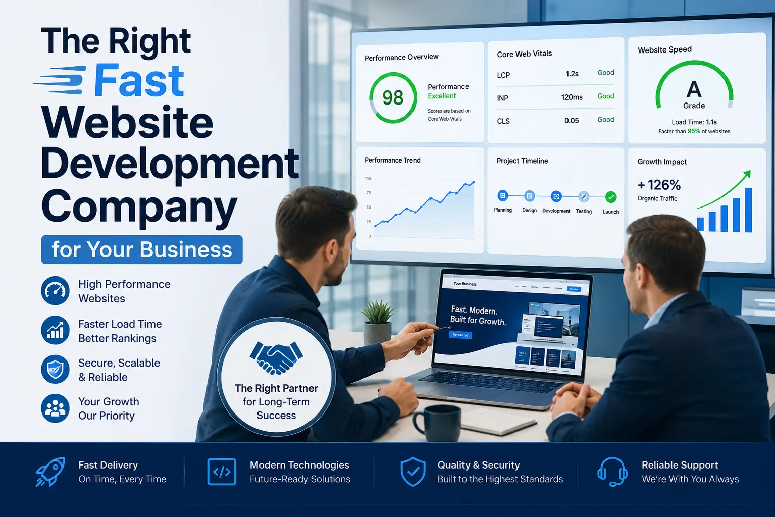 the right fast website development company for your business